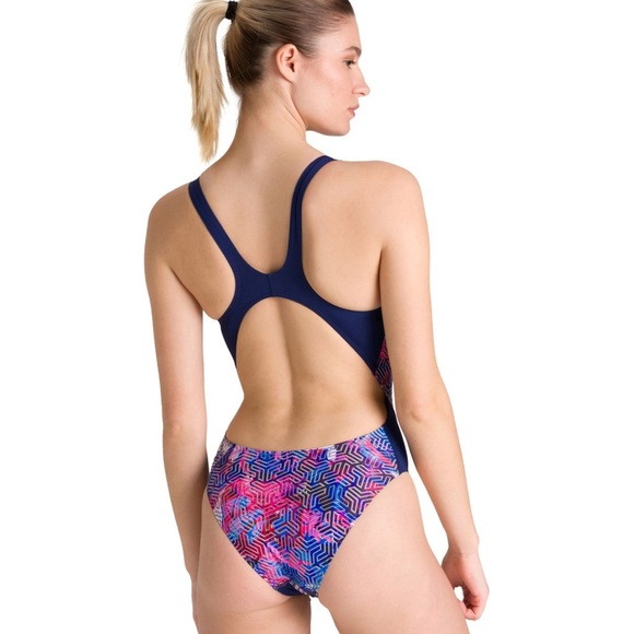 Arena Swimsuit Kikko Swim Tech One Piece 40 New - Picture 2 of 6